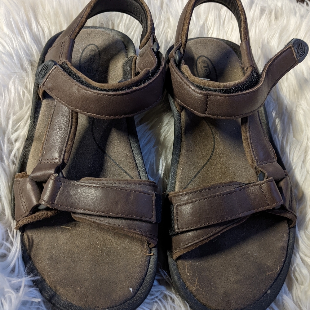 Teva Brown Leather Rugged Sandals Size 6
